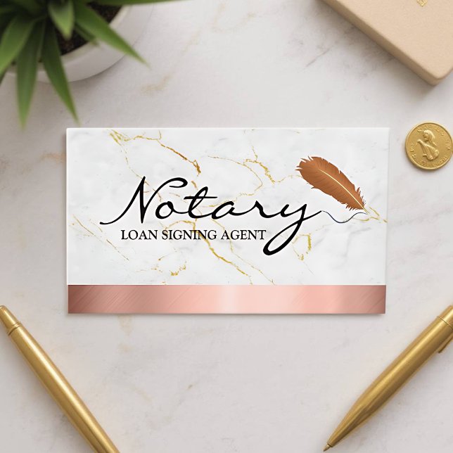 Modern Mobile Notary Service Customisable Card (Modern Customizable Card - Front)