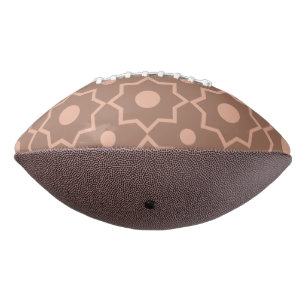 Modern Mocha Mousse Dusty Pink Geometric Shape American Football