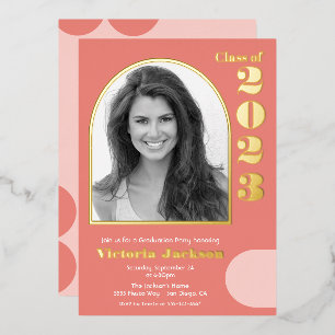 Modern Mod Arch Photo Graduation Party