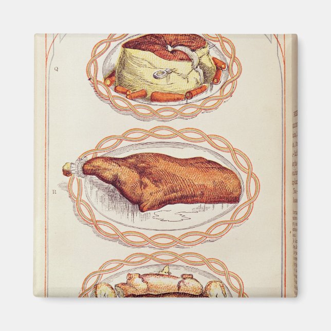 Modern Mode of Serving Dishes, from Mrs. Beaton Magnet (Front)