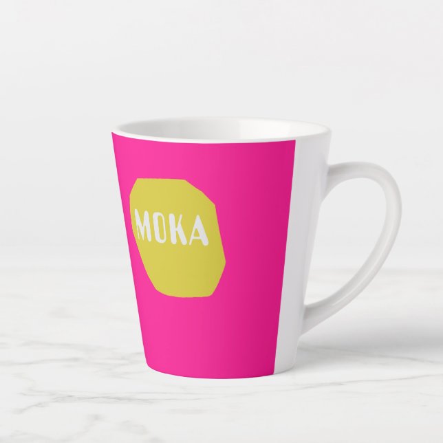 Modern moka Latte Mug (Right)