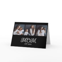 Modern Mom Established 3 Photo Mother's Day