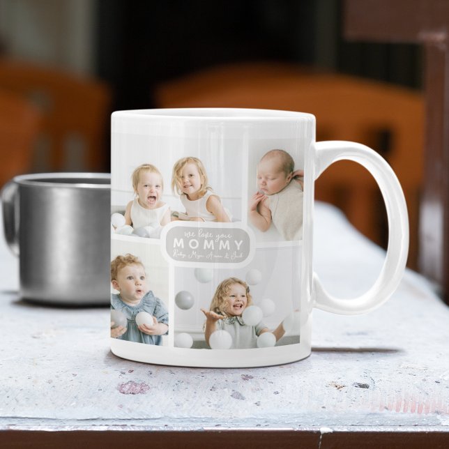 Modern Mommy 4 Photo Gray Coffee Mug (Creator Uploaded)