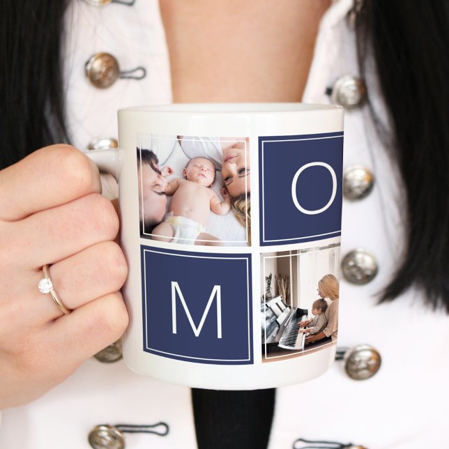 Modern Mommy Photo Collage Custom Giant Coffee Mug (Creator Uploaded)