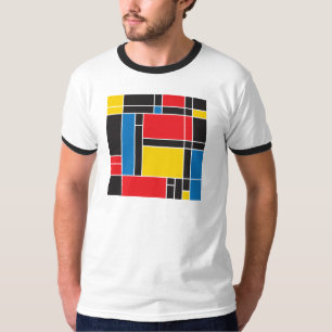 Modern Mondrian Inspired Graphic Pattern t-shirt