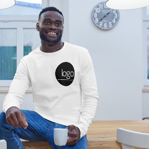 MODERN MONOCHROME BUSINESS BRAND UNIFORM LOGO NAME T-Shirt