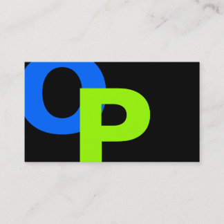 Modern Monogram 22 Business Card
