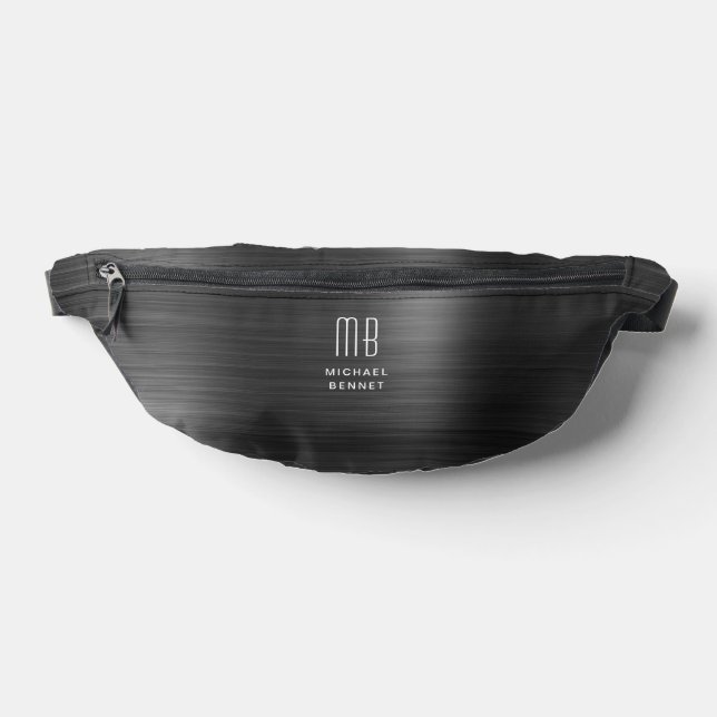 Modern Monogram Black Bum Bags (Lay Down)