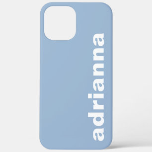 Modern Monogram Blue iPhone 12 Pro Max Case