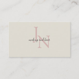 Modern monogram business card