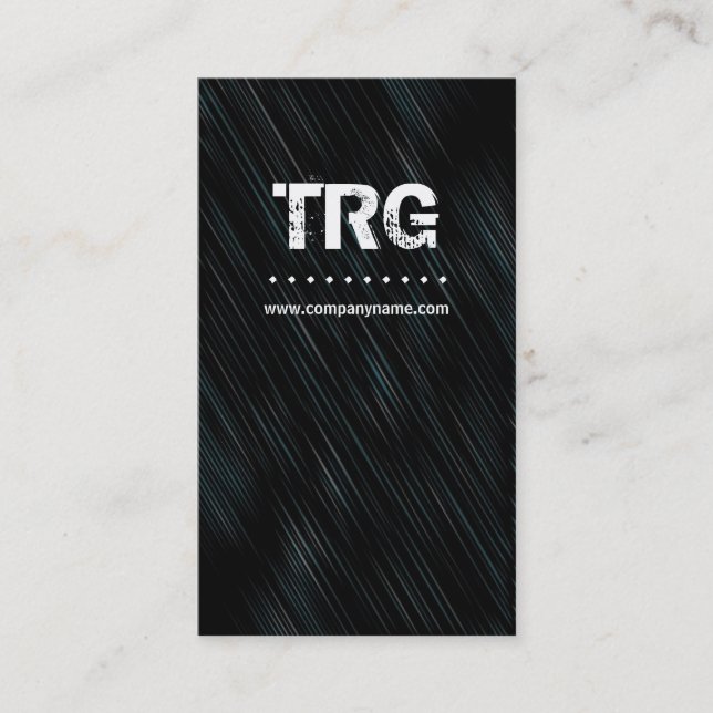 Modern Monogram Business Card (Front)