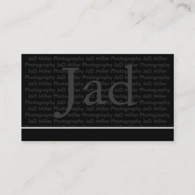 Modern Monogram Business Cards (Front)