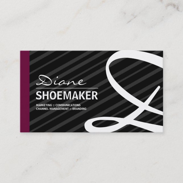 Modern Monogram Business Cards (Front)