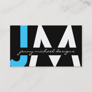 Modern Monogram Business Cards