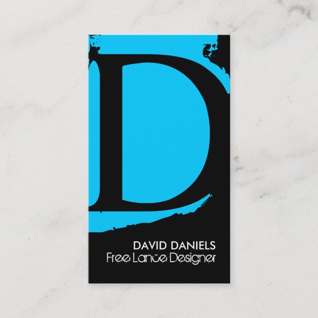 Modern Monogram Business Cards (Front)