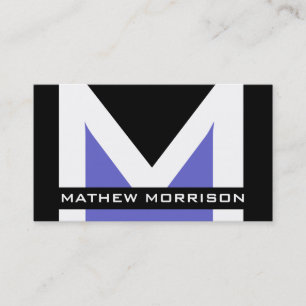 Modern Monogram Business Cards