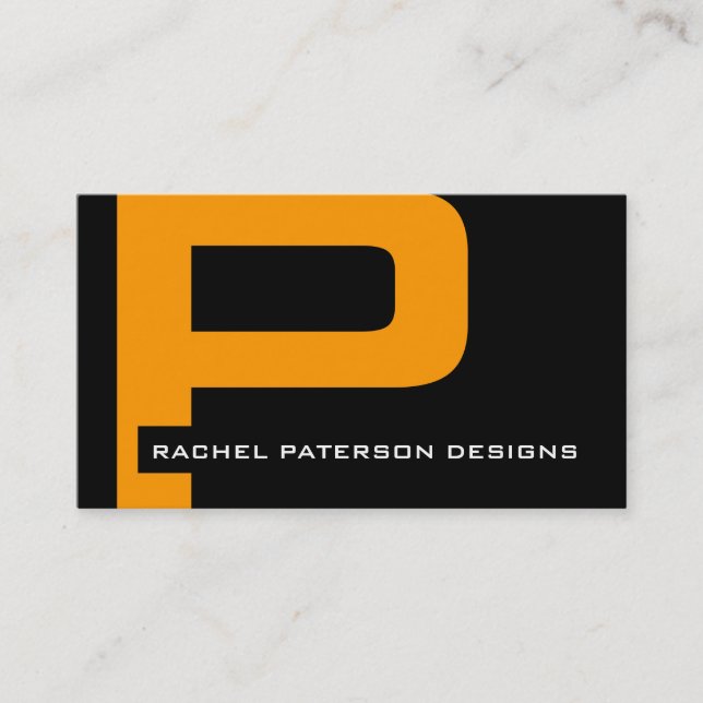 Modern Monogram Business Cards (Front)