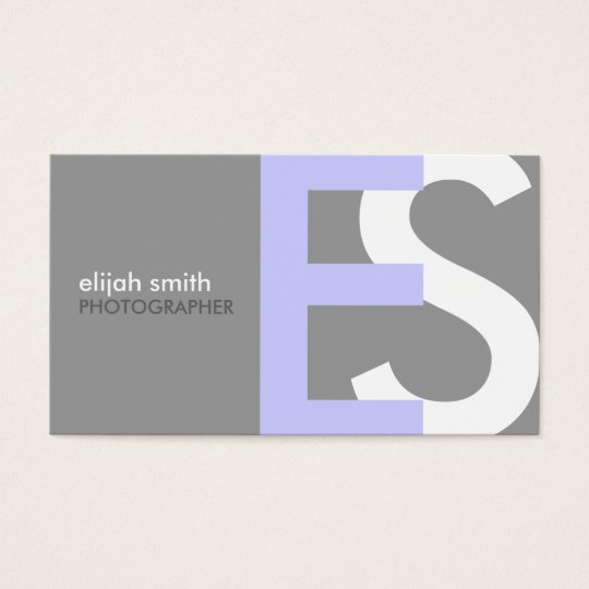 Modern Monogram Business Cards