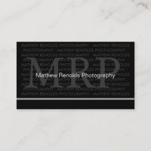Modern Monogram Business Cards