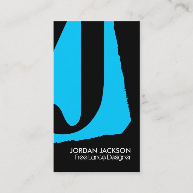 Modern Monogram Business Cards (Front)