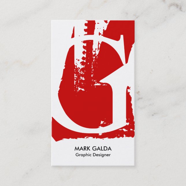 Modern Monogram Business Cards (Front)