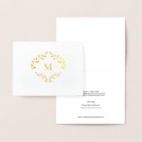 Modern Monogram Business Logo Laurel leaves Luxe