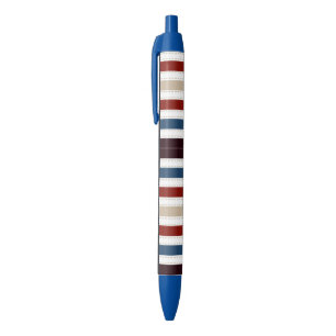 Modern Monogram Chic Striped Ink Pen