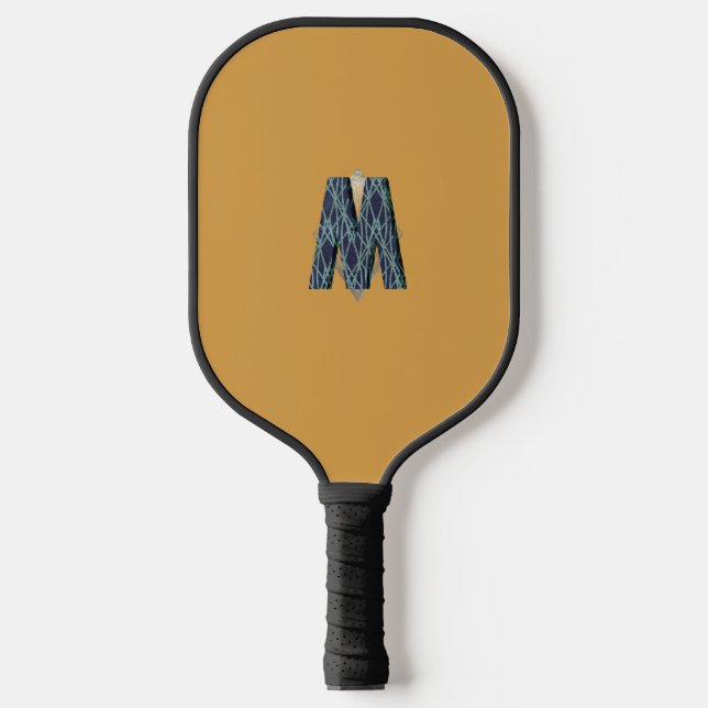 Modern Monogram | Clean Minimalist Pickleball Paddle (Front)