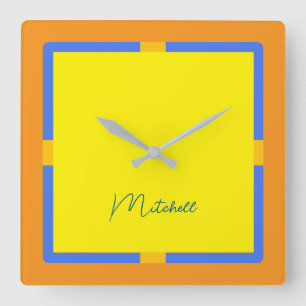 Modern Monogram Clock