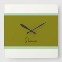 Modern Monogram Clock