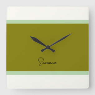 Modern Monogram Clock