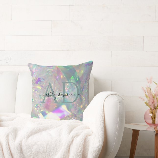 Modern Monogram Crystal Pillow (Couch)