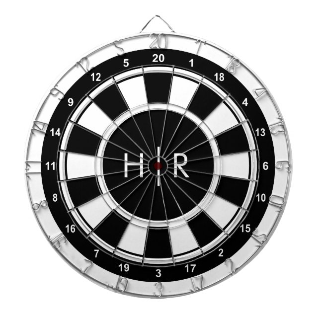 Modern Monogram Dartboard (Front)