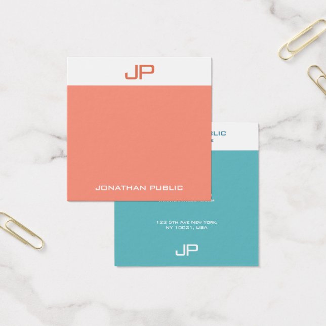 Modern Monogram Elegant Colours Trendy Template (Office)