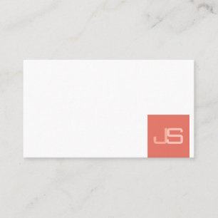 Modern Monogram Elegant Personalised Template Business Card