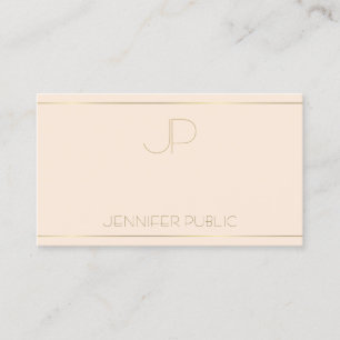 Modern Monogram Elegant Template Professional Business Card