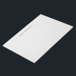 Modern Monogram Grey Stationery Simple Notepad<br><div class="desc">Simple grey personalised notepad. Room for reminders,  quick notes and lists for keeping on course.</div>