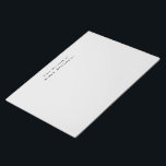 Modern Monogram Grey Stationery Simple Notepad<br><div class="desc">Simple grey personalised notepad. Room for reminders,  quick notes and lists for keeping on course.</div>