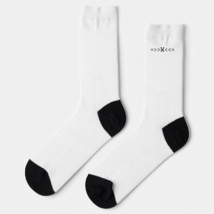 Modern Monogram Initial Black And White       Socks