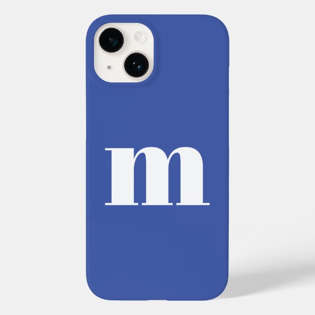 Modern Monogram Initial Case-Mate iPhone Case (Back)