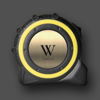 Modern Monogram Initial Elegant Metallic Gold 1