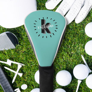 Modern Monogram Initial Golf Head Cover