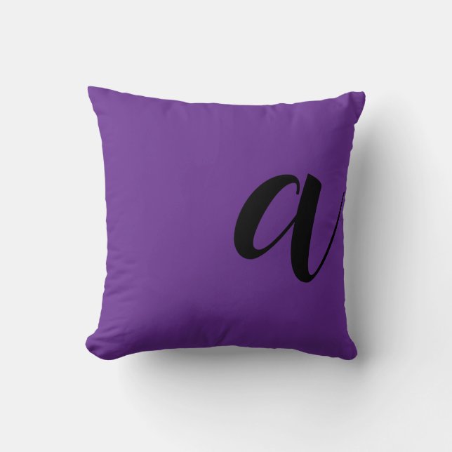 Modern monogram Initial letter Cushion (Front)