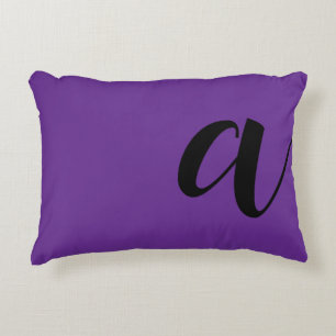 Modern monogram Initial letter Decorative Cushion