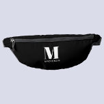 Modern Monogram Initial Name Bum Bags<br><div class="desc">Modern typography minimalist monogram initial design which can be changed to personalise.</div>