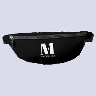 Modern Monogram Initial Name Bum Bags