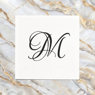 Modern Monogram Initial Napkin