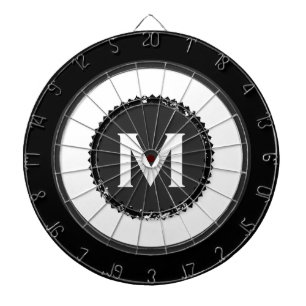 Modern Monogram Man Cave Dartboard