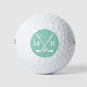 Modern Monogram Mark Golf Balls