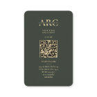 Modern Monogram Marketing Professional Dark Green